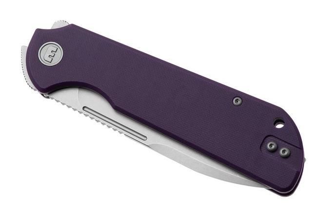 Afbeelding voor Eutektik Binary BIN-PSW-R Stonewashed 14C28N, Purple G10, zakmes