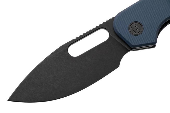 Afbeelding voor Eutektik EFD EFD-DBW-R Blackwashed 14C28N, Blue G10, zakmes