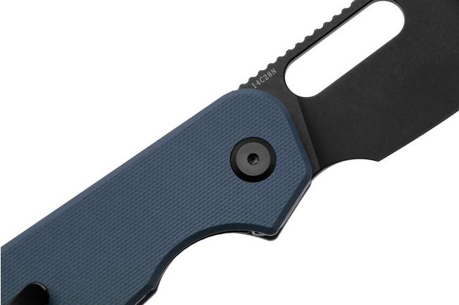 Afbeelding voor Eutektik EFD EFD-DBW-R Blackwashed 14C28N, Blue G10, zakmes