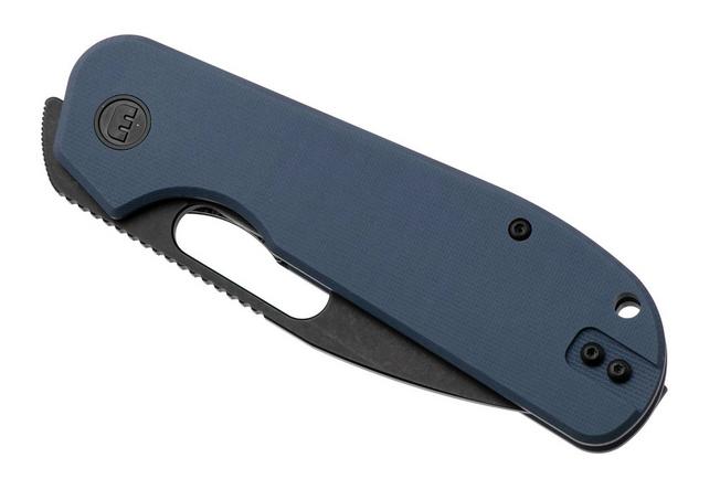 Afbeelding voor Eutektik EFD EFD-DBW-R Blackwashed 14C28N, Blue G10, zakmes