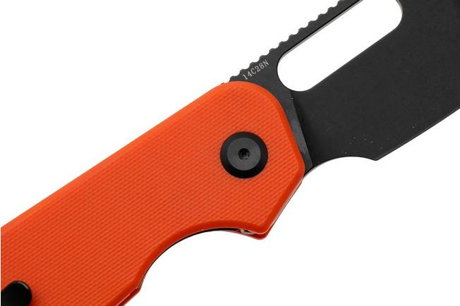 Afbeelding voor Eutektik EFD EFD-OBW-R Blackwashed 14C28N, Orange G10, zakmes