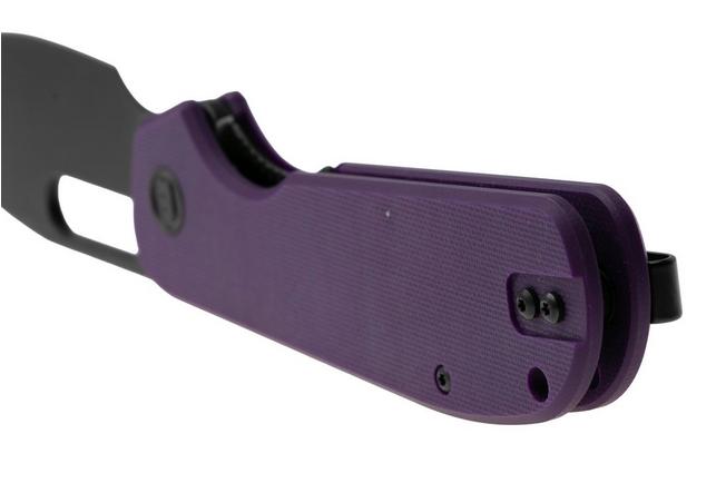 Afbeelding voor Eutektik EFD EFD-PBW-L Blackwashed 14C28N, Purple G10, linkshandig zakmes