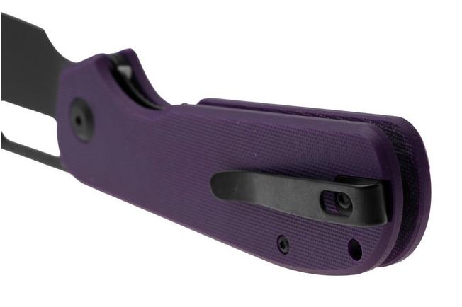 Afbeelding voor Eutektik EFD EFD-PBW-R Blackwashed 14C28N, Purple G10, zakmes