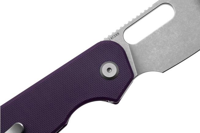 Afbeelding voor Eutektik EFD EFD-PSW-R Stonewashed 14C28N, Purple G10, zakmes