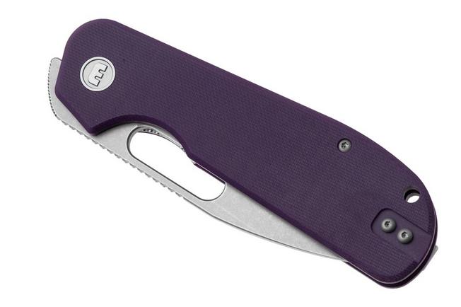 Afbeelding voor Eutektik EFD EFD-PSW-R Stonewashed 14C28N, Purple G10, zakmes