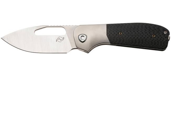 Image pour Liong Mah Field Duty 3.5 Bead Blasted S90V, Carbon Fiber Titanium, couteau de poche