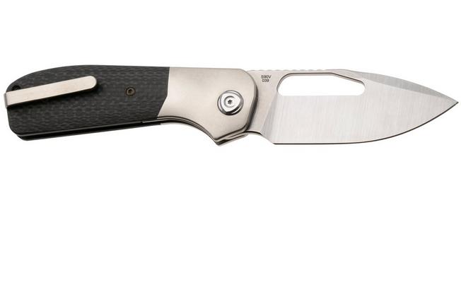 Image pour Liong Mah Field Duty 3.5 Bead Blasted S90V, Carbon Fiber Titanium, couteau de poche