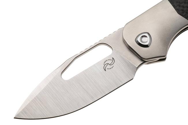 Image pour Liong Mah Field Duty 3.5 Bead Blasted S90V, Carbon Fiber Titanium, couteau de poche