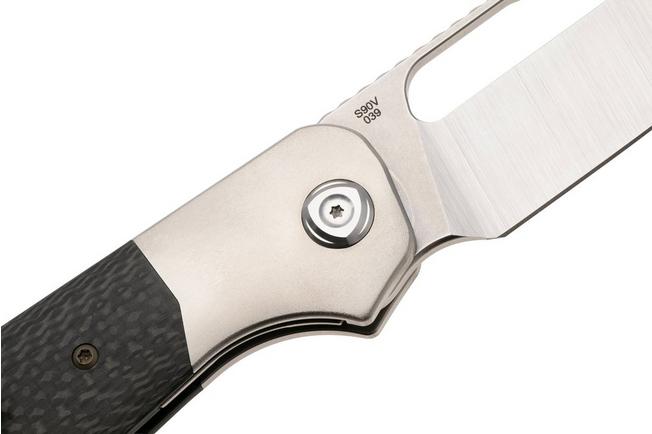 Image pour Liong Mah Field Duty 3.5 Bead Blasted S90V, Carbon Fiber Titanium, couteau de poche