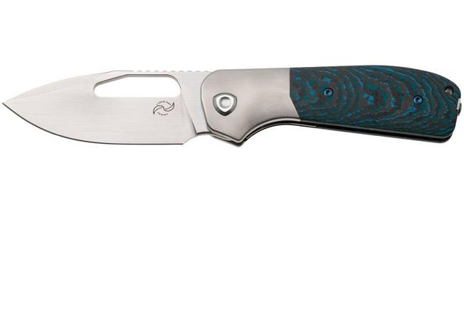 Image for Liong Mah Field Duty 3.5 Satin S90V, Arctic Storm Carbonfiber Titanium, pocket knife