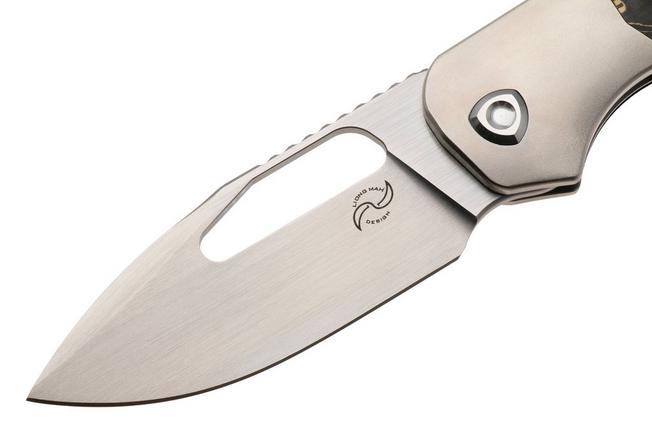 Image pour Liong Mah Field Duty 3.5 Satin S90V, Gold Camo Carbonfiber Titanium, couteau de poche