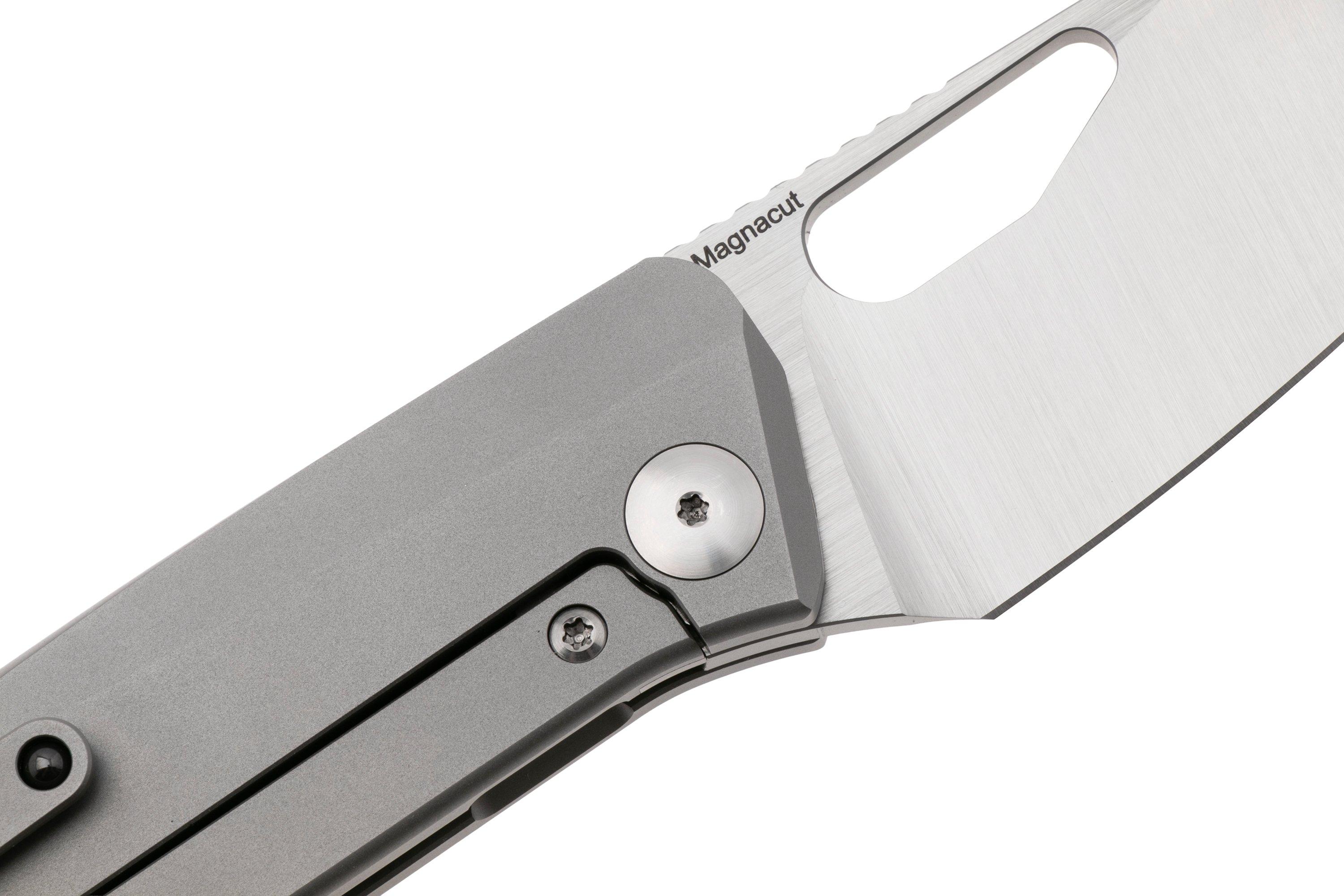 Liong Mah KUF 3.5 Satin MagnaCut, Titanium, pocket knife
