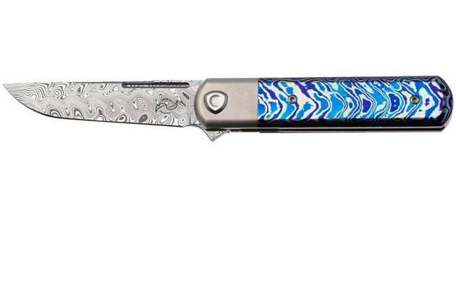 Bild für Liong Mah Tanto One, Damasteel, Titanium MokuTi Inlay, Taschenmesser