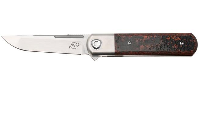 Image pour Liong Mah Tanto One, Satin M390, Mars Valley Carbonfiber Titanium, couteau de poche