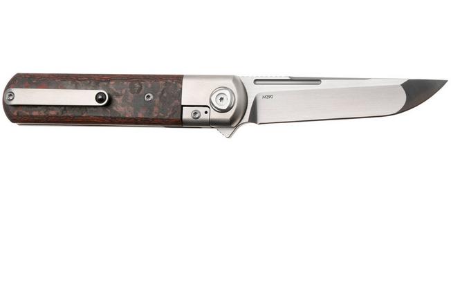 Image pour Liong Mah Tanto One, Satin M390, Mars Valley Carbonfiber Titanium, couteau de poche