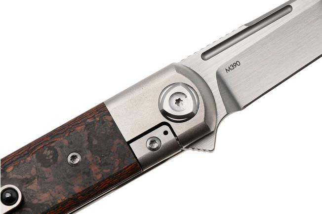 Image pour Liong Mah Tanto One, Satin M390, Mars Valley Carbonfiber Titanium, couteau de poche