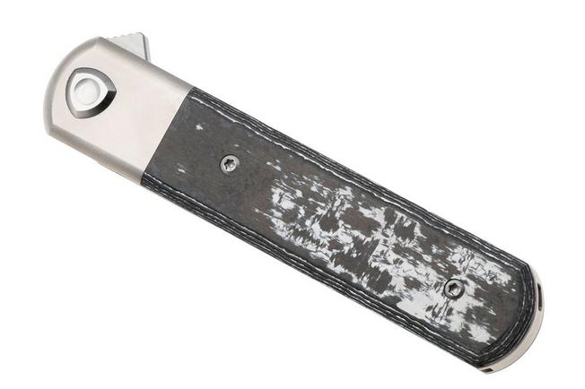 Image for Liong Mah Tanto One, Satin M390, White Storm Carbonfiber Titanium, pocket knife