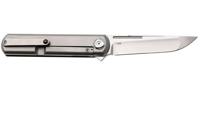 Image for Liong Mah Tanto One, Stonewashed M390, Half Carbonfiber Titanium, pocket knife