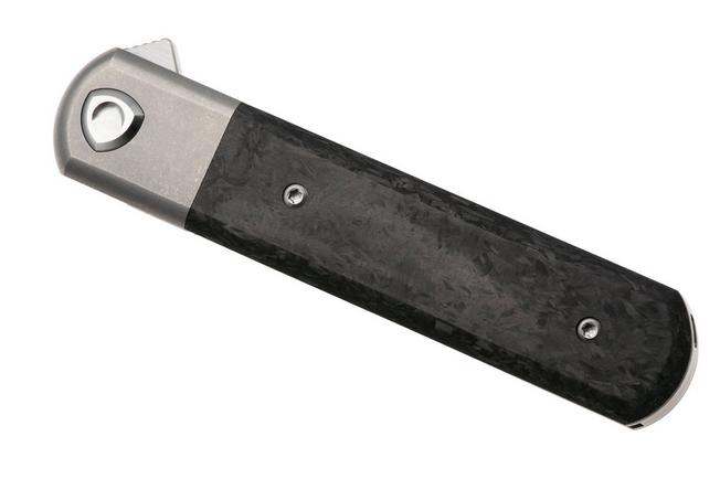 Image pour Liong Mah Tanto One, Bead Blasted M390, Marble Carbonfiber Titanium, couteau de poche
