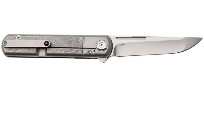 Imagen para Liong Mah Tanto One, Bead Blasted M390, Sculpted Titanium, navaja