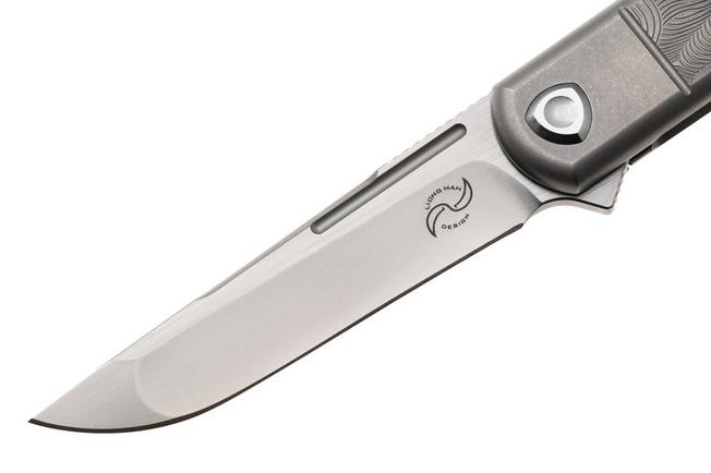 Imagen para Liong Mah Tanto One, Bead Blasted M390, Sculpted Titanium, navaja