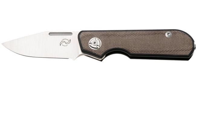 Obraz dla Nóż składany Liong Mah Traveller Clippoint Green Canvas Micarta