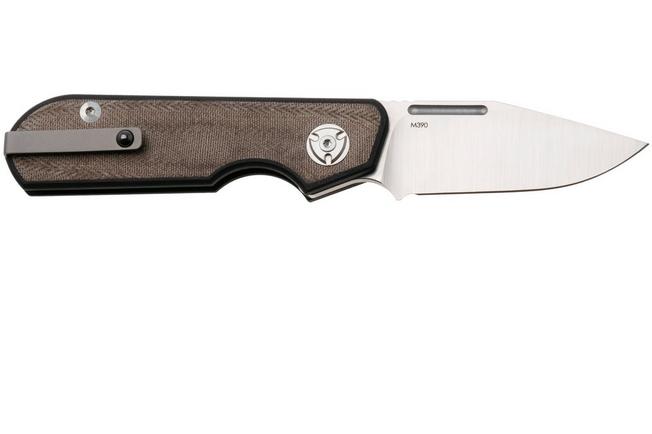 Obraz dla Nóż składany Liong Mah Traveller Clippoint Green Canvas Micarta