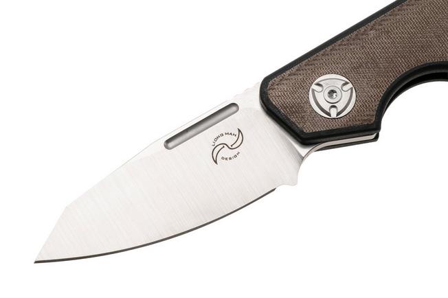 Afbeelding voor Liong Mah Traveller Sheepfoot Green Canvas Micarta zakmes