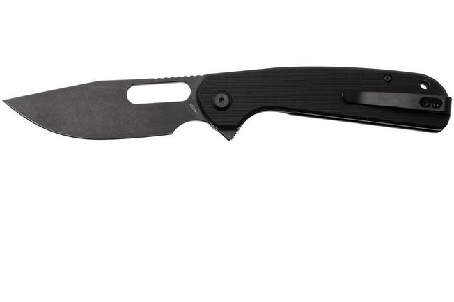 Afbeelding voor Eutektik Trinity TRI-BBW-L Blackwashed 14C28N, Black G10, linkshandig zakmes