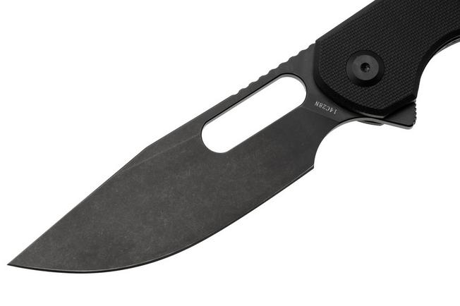 Afbeelding voor Eutektik Trinity TRI-BBW-L Blackwashed 14C28N, Black G10, linkshandig zakmes