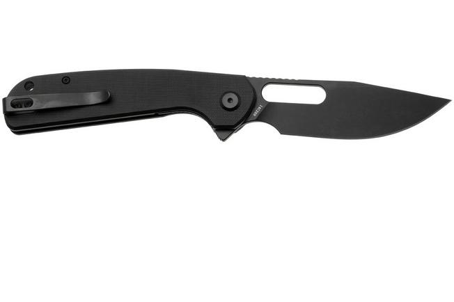 Afbeelding voor Eutektik Trinity TRI-BBW-R Blackwashed 14C28N, Black G10, zakmes
