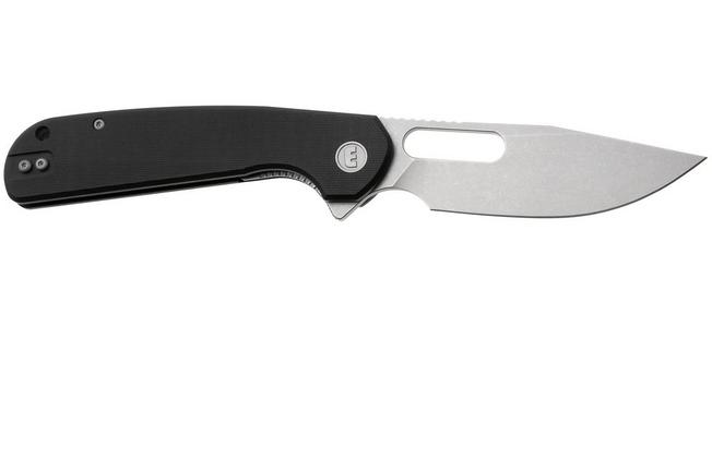 Afbeelding voor Eutektik Trinity TRI-BSW-L Stonewashed 14C28N, Black G10, linkshandig zakmes