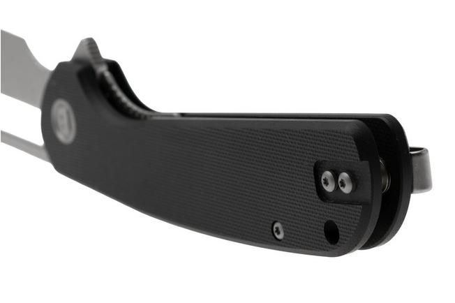 Afbeelding voor Eutektik Trinity TRI-BSW-L Stonewashed 14C28N, Black G10, linkshandig zakmes