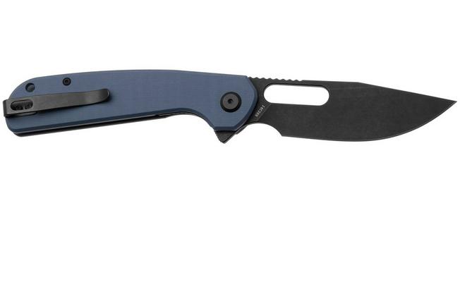 Afbeelding voor Eutektik Trinity TRI-DBW-R Blackwashed 14C28N, Blue G10, zakmes