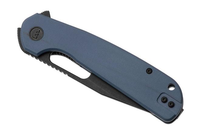 Afbeelding voor Eutektik Trinity TRI-DBW-R Blackwashed 14C28N, Blue G10, zakmes