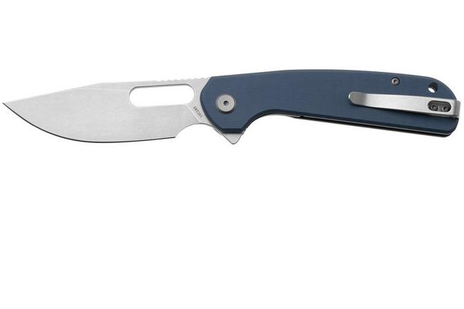 Afbeelding voor Eutektik Trinity TRI-DSW-L Stonewashed 14C28N, Blue G10, linkshandig zakmes