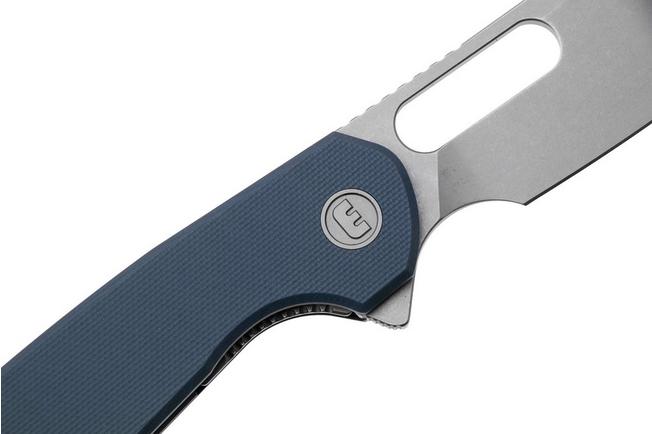 Afbeelding voor Eutektik Trinity TRI-DSW-L Stonewashed 14C28N, Blue G10, linkshandig zakmes
