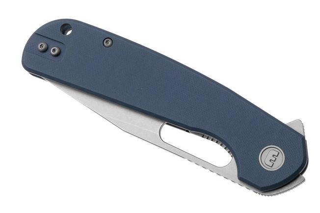 Afbeelding voor Eutektik Trinity TRI-DSW-L Stonewashed 14C28N, Blue G10, linkshandig zakmes