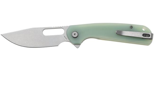 Afbeelding voor Eutektik Trinity TRI-JSW-L Stonewashed 14C28N, Jade G10, linkshandig zakmes