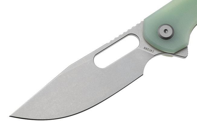 Afbeelding voor Eutektik Trinity TRI-JSW-L Stonewashed 14C28N, Jade G10, linkshandig zakmes