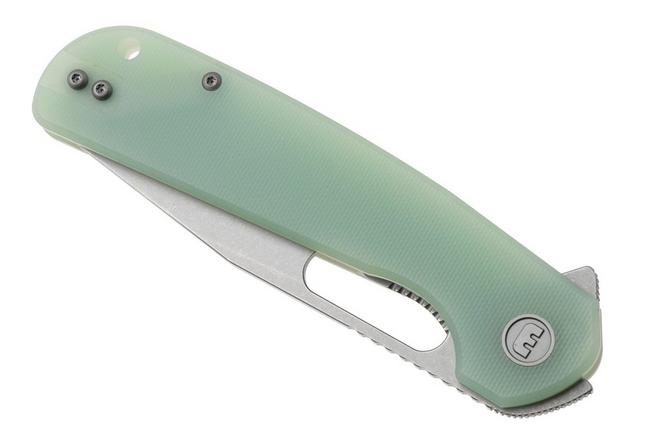 Afbeelding voor Eutektik Trinity TRI-JSW-L Stonewashed 14C28N, Jade G10, linkshandig zakmes