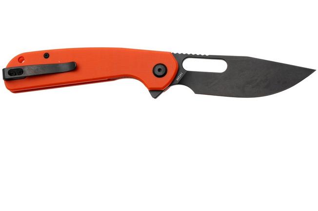 Afbeelding voor Eutektik Trinity TRI-OBW-R Blackwashed 14C28N, Orange G10, zakmes