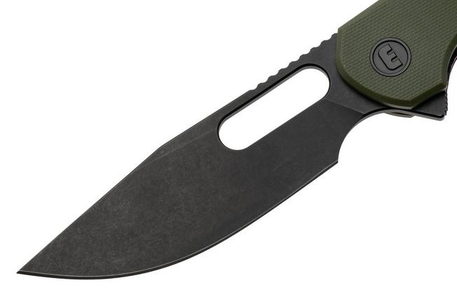 Afbeelding voor Eutektik Trinity TRI-OGBW-R Blackwashed 14C28N, OD Green G10, zakmes