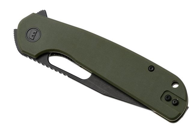 Afbeelding voor Eutektik Trinity TRI-OGBW-R Blackwashed 14C28N, OD Green G10, zakmes