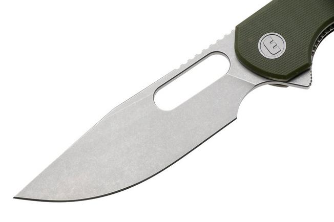Afbeelding voor Eutektik Trinity TRI-OGSW-R Stonewashed 14C28N, OD Green G10, zakmes