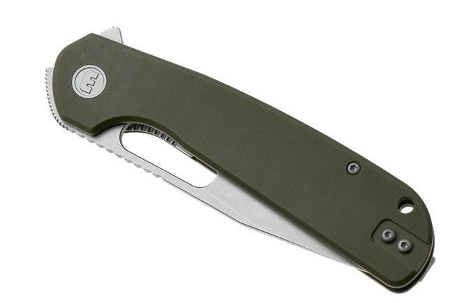 Afbeelding voor Eutektik Trinity TRI-OGSW-R Stonewashed 14C28N, OD Green G10, zakmes