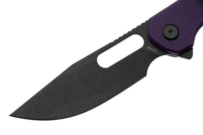 Afbeelding voor Eutektik Trinity TRI-PBW-R Blackwashed 14C28N, Purple G10, zakmes