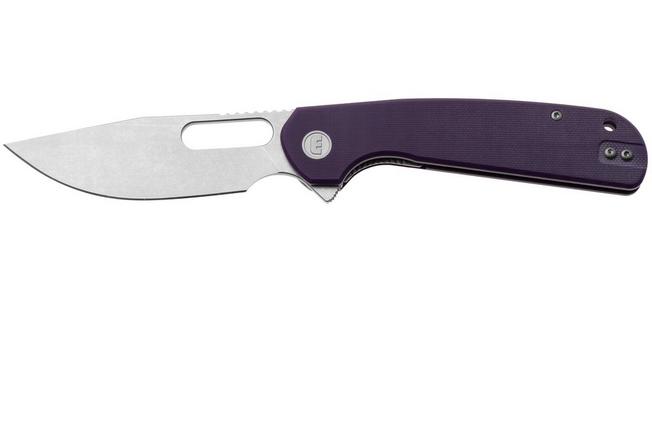 Afbeelding voor Eutektik Trinity TRI-PSW-R Stonewashed 14C28N, Purple G10, zakmes