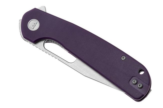 Afbeelding voor Eutektik Trinity TRI-PSW-R Stonewashed 14C28N, Purple G10, zakmes