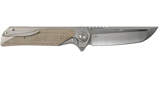 Imagen para Liong Mah Warrior Two V2 Green Canvas Micarta navaja